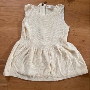 Zara Cream knit tank top size S